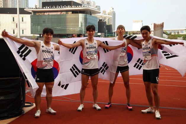 남자 육상, U-20 아시아선수권 4x100m 릴레이 금메달