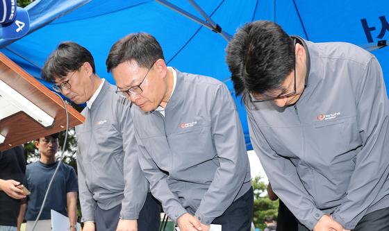 인명피해 발생한 한화에어로스페이스 손재일 대표이사 사과