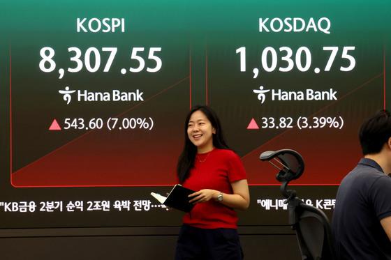 [뉴스1 PICK]미국과 이란 종전 기대감에 코스피 급등 출발 '8300선 회복'