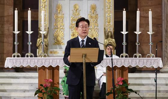 기념연설 하는 이재명 대통령