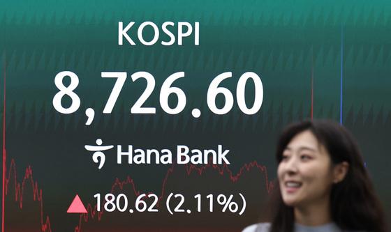 종전 기대감에 코스피 상승…8726.6