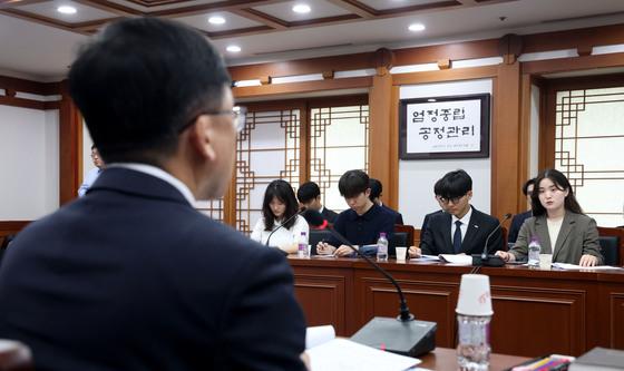 전국 대학총학, 중앙선관위 항의 방문