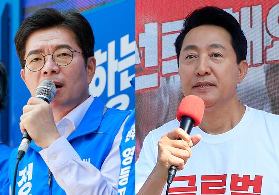 투표 종료까지 3시간…정원오·오세훈, 저녁 캠프 상황실 방문