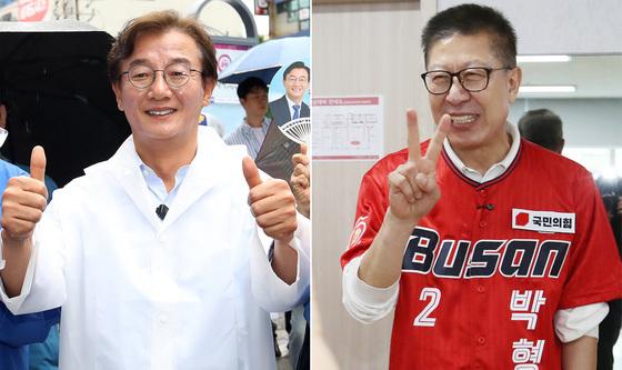 6·3지방선거 D-1…지지 호소하는 전재수·박형준 후보