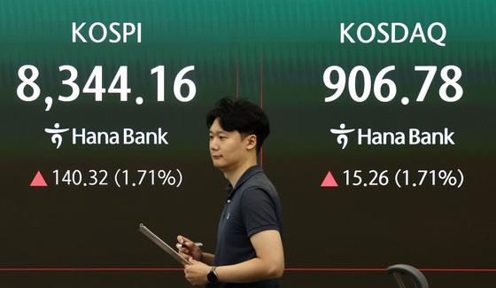  [뉴스1 PICK]코스피, 반도체주 급등에 4% 상승…8500선 회복