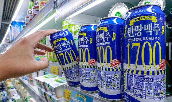 4캔 사도 만원이 안넘는다 '1700원 만땅맥주 등장'