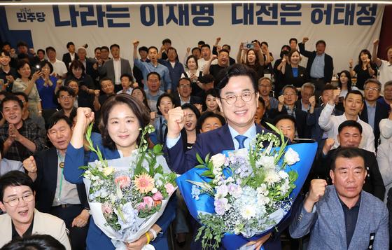허태정 대전시장 후보 '당선 확실'