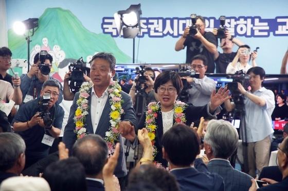 보수 현직 꺾고 진보 11곳 이상 유력…전국 교육지형 다시 '진보 우위'