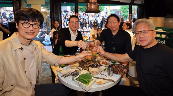 젠슨 황 CEO 만난 기업인들 '삼소 회동'
