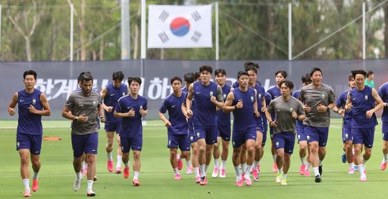[뉴스1 PICK]월드컵 축구대표팀, 결전의 땅 멕시코 입성 후 첫 공개훈련
