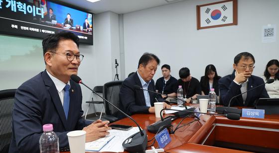 송영길 "전대 출마, 정청래 거취 보고 판단…李인식 지도부와 달라"(종합)