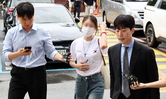잠실 개표소 '올다르크' 피의자 조사 출석