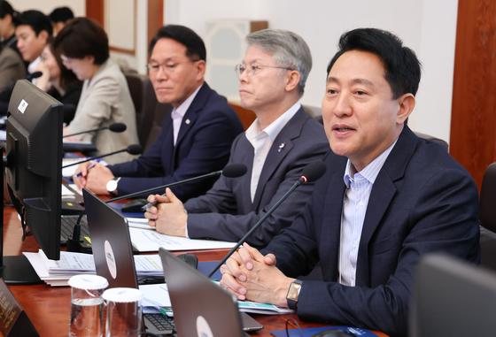 국힘 "국무회의서 오세훈 패싱은 천만 서울시민에 대한 입틀막"