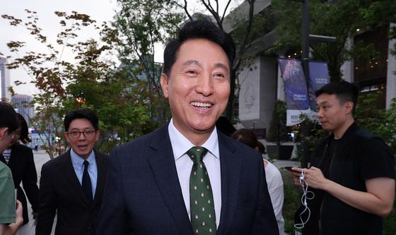밝은 표정의 오세훈 서울시장