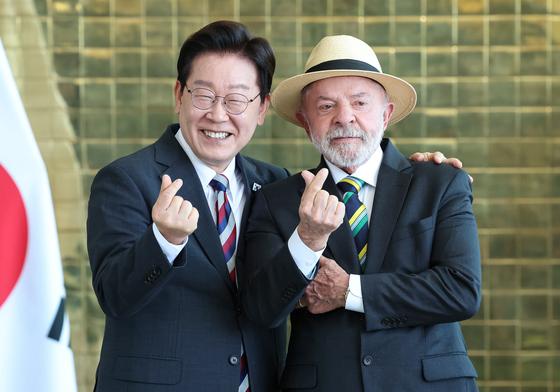 [뉴스1 PICK]李대통령·룰라 5개월 만의 포옹…'브라질, 韓-메르코수르 협정 지지'