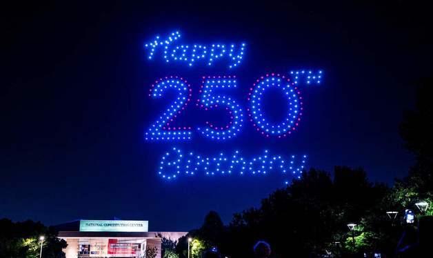 美 건국 250주년 드론쇼