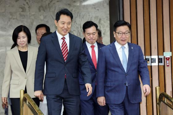 野, 오세훈 초청해 8·13 대책 총공세…"재탕 발표" "눈속임용 숫자놀음"(종합)
