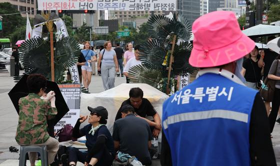 가습기살균제 피해자연대, 광화문 빈소 설치 두고 서울시와 대치