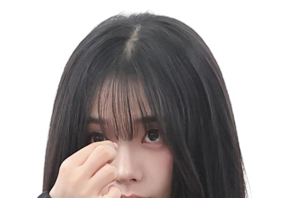[뉴스1 ★]카리나 "저 앞머리 잘랐어요" 깜찍 애교…아침부터 러블리