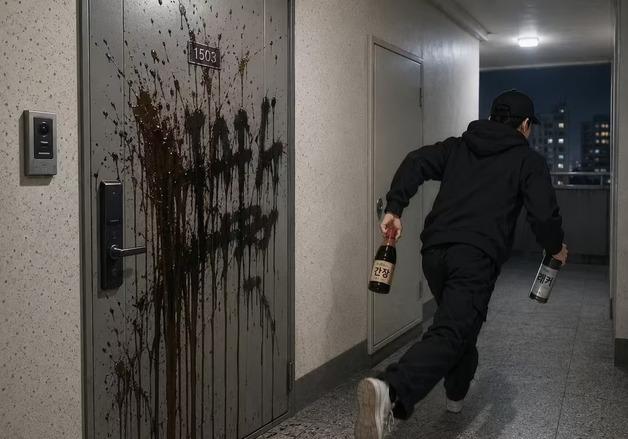 사주받고 현관에 간장·래커 테러…보복대행 행동대원에 실형 선고