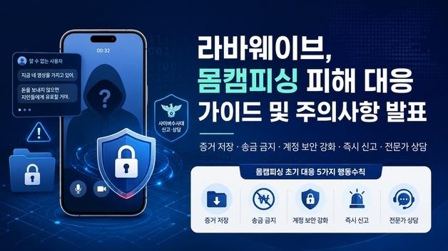 몸캠피싱 피해 즉시 증거 보관·신고해야…"초기 대응이 피해 확산 좌우"