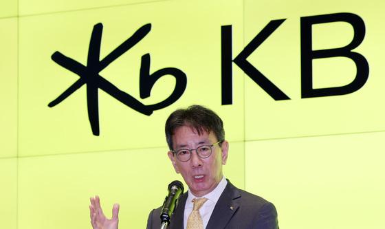 소감 밝히는 이재근 KB금융 차기 회장 후보자