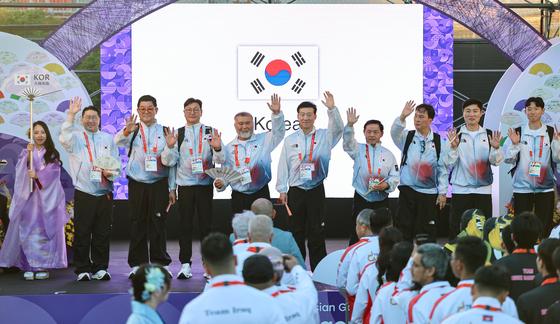 대한민국 선수단, 나고야 선수촌 입촌