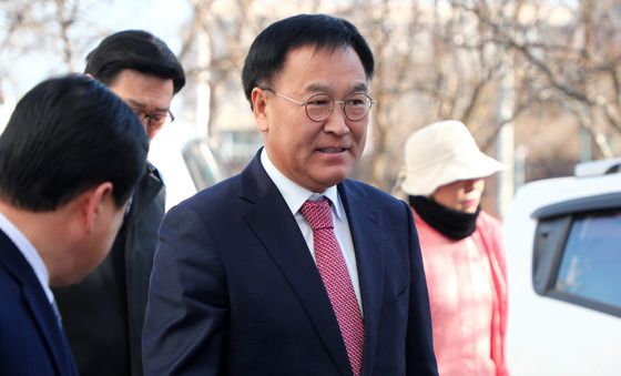 속초지원 나서는 김진하 양양군수