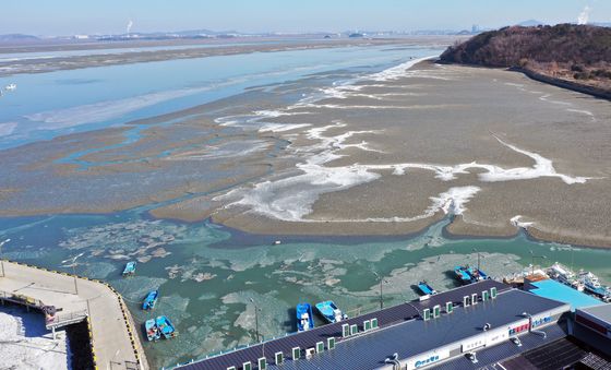 바다도 얼린 강추위
