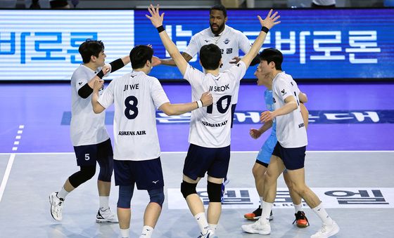 한국전력 잡고 승리 거둔 대한항공