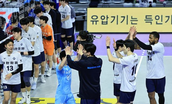 승리 거둔 대한항공