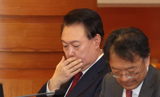 탄핵심판 3차 변론 출석한 윤석열 대통령