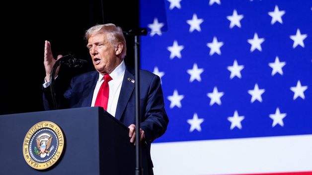 [포토] 군 장성 800명 앞 연설하는 트럼프