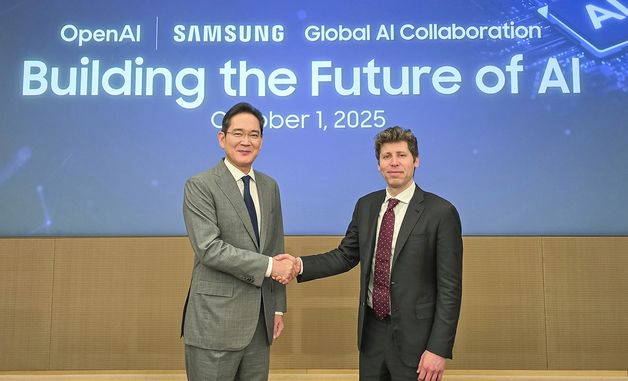 이재용 회장, 샘 올트먼 오픈 AI CEO 접견