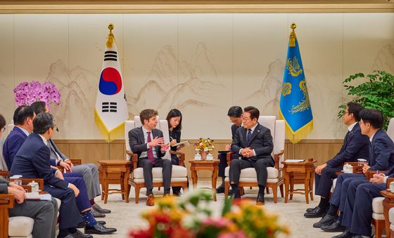 이재명 대통령, 샘 올트먼 오픈AI 대표 접견