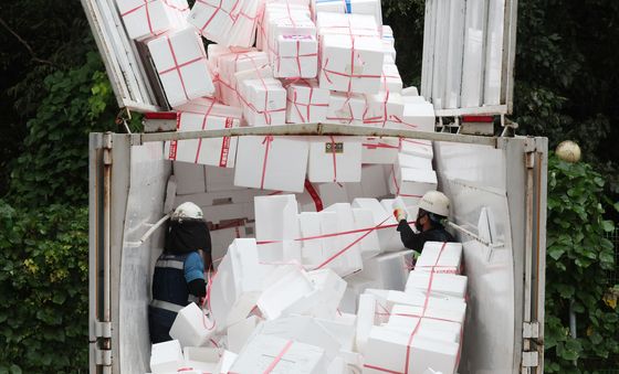 추석 연휴가 남긴 명절 재활용 쓰레기