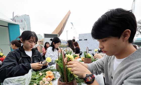 꽃꽃이로 스트레스 해소