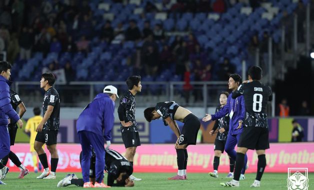 대한민국 U-20 대표팀, 월드컵 3연속 4강 실패… 모로코와 16강 1대2 패