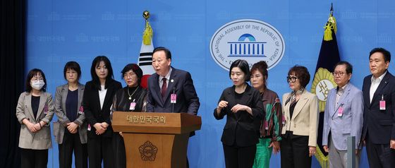 기자회견하는 태고종 신도회