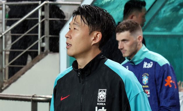 'A매치 최다 출전 137경기' 손흥민, 브라질전 선발 출격