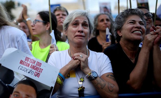 [포토] 인질 석방 기다리는 이스라엘