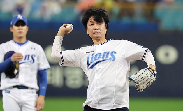 이철민, 삼성의 승리 기원 시구