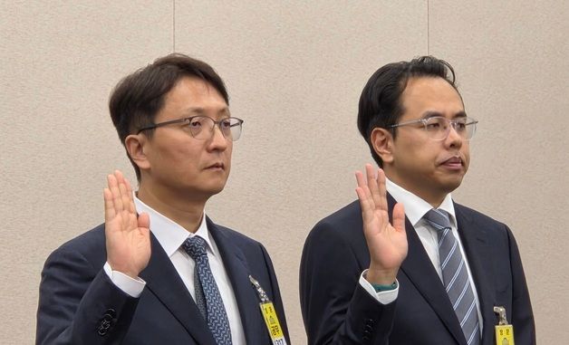 [국감]선서하는 쿠팡·배민 대표