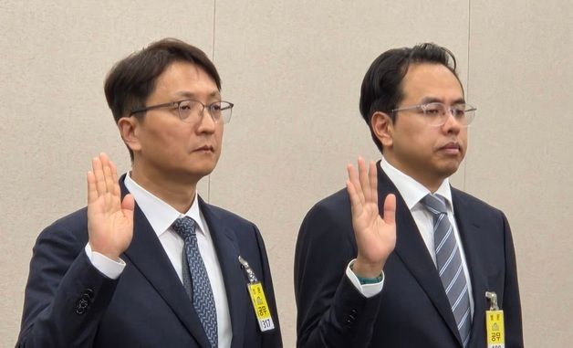 [국감]국감장 나란히 선 쿠팡·배민 대표들