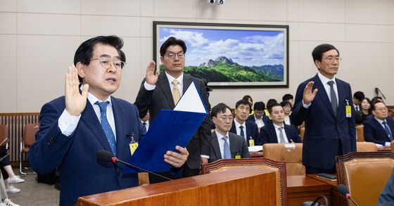 [국감] 고용노동부 국감 증인선서