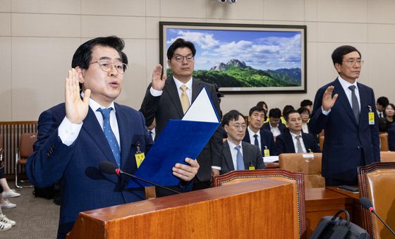 [국감] 증인선서하는 도세호 SPC 대표