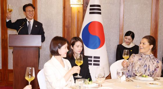 김민석 총리, 빅토리아 스웨덴 왕세녀 환영만찬 건배제의