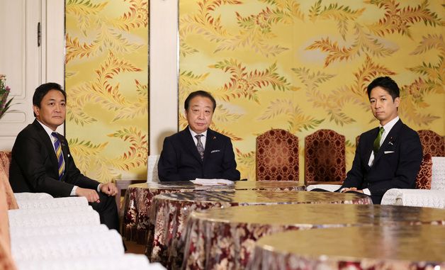 [포토] 일본 야3당 당수 회담