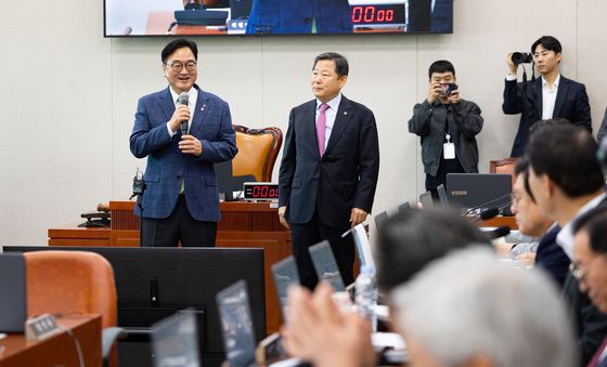 [국감]산자위 국감장 찾은 우원식 국회의장