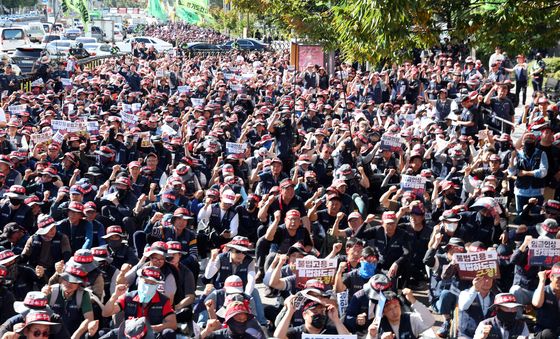 건설노조, 전국서 '임금협상 승리' 외쳐